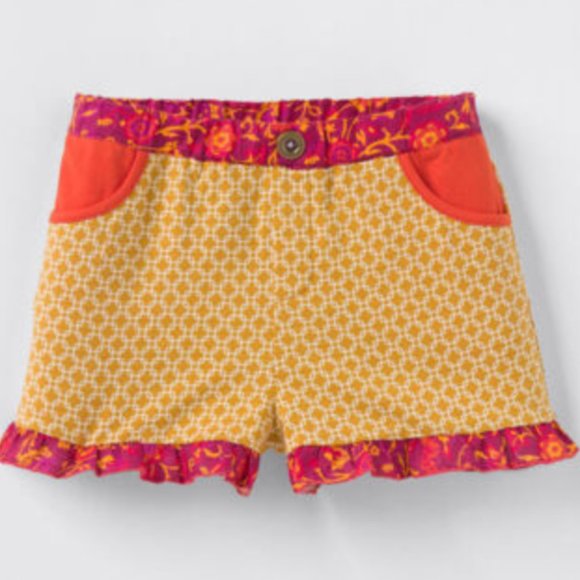 Matilda Jane Girls Woodrose Mixed Print Shorts Size 10 New with tag - Picture 3 of 5